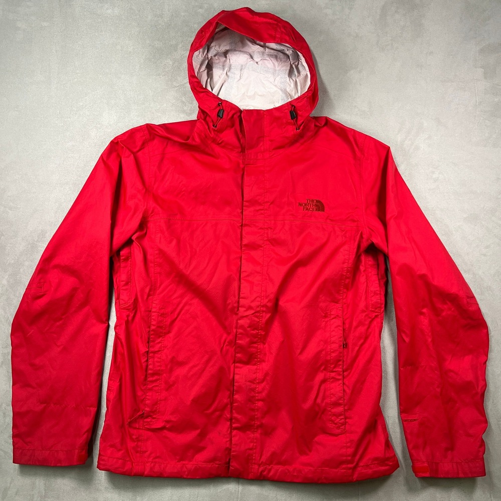 The North Face Venture 2 Jacket Mens L Red Hooded Waterproof Outdoor Windbreaker